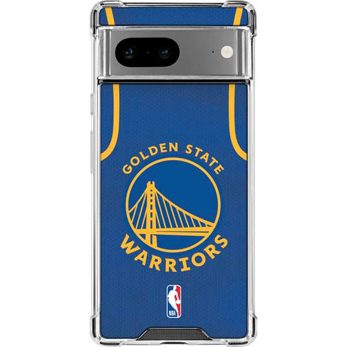 NBA Golden State Warriors Jersey Google Pixel 8a Clear Case